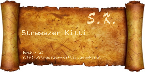 Strasszer Kitti névjegykártya